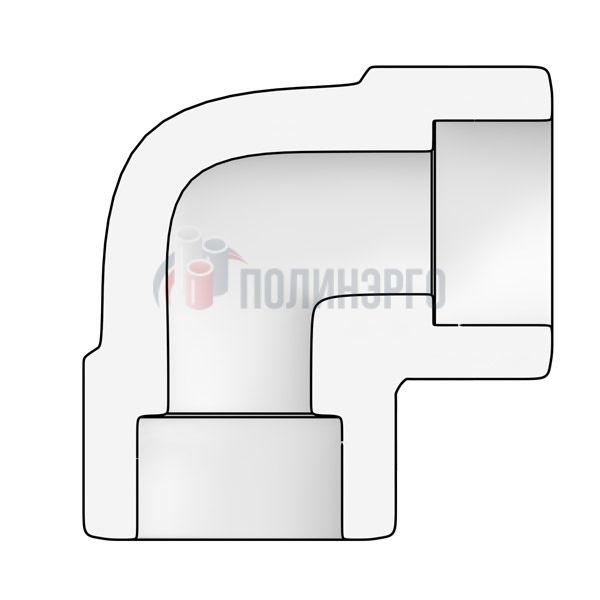  Отвод 90° 1/8 DN 6  SW ASTM A182 ASME B16.11 - фото 2